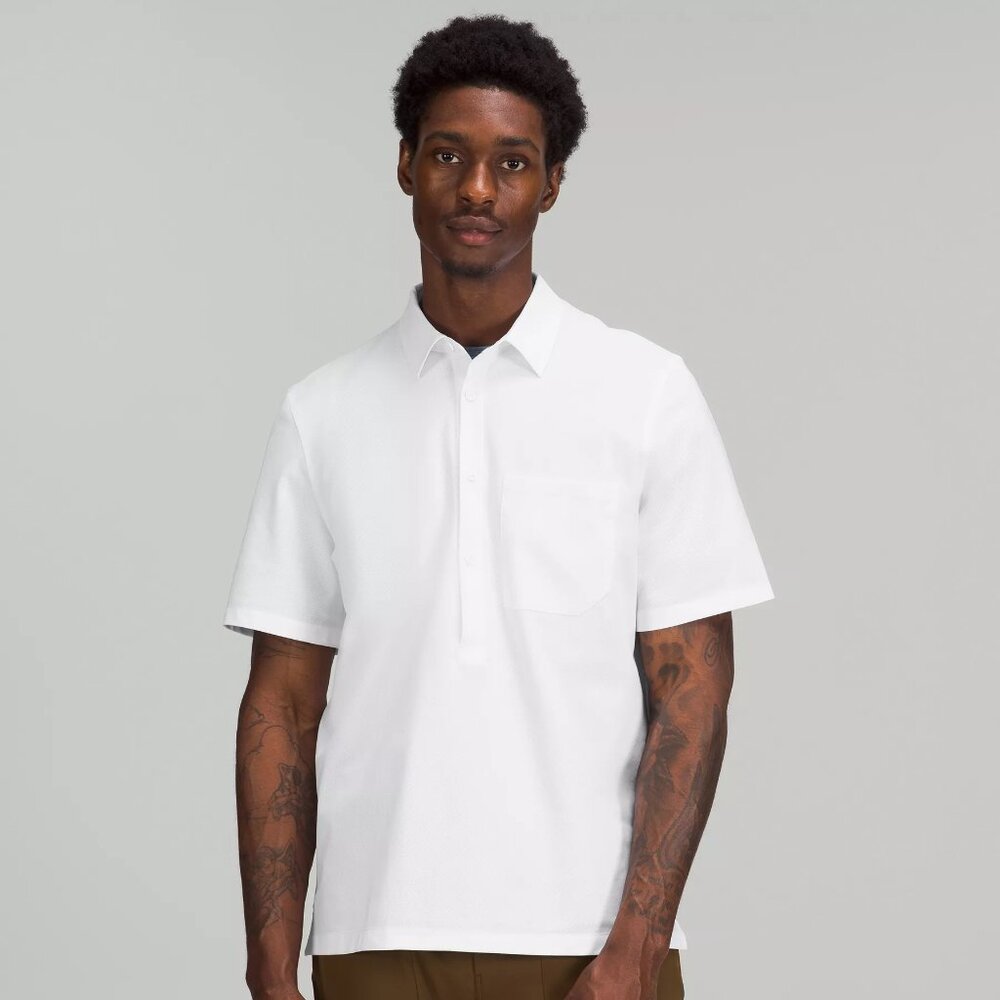 Lululemon Men's Wovenair Popover Shirt - White
